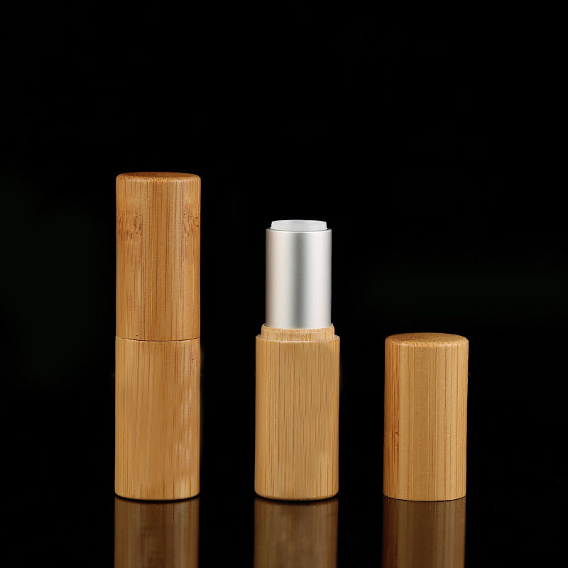 High Quality Low MOQ Empty Bamboo Lipstick Balm Tube