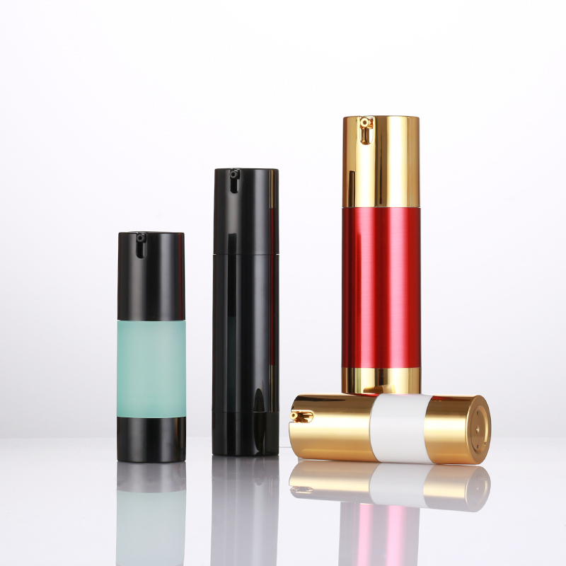 black cbd airless pump bottle