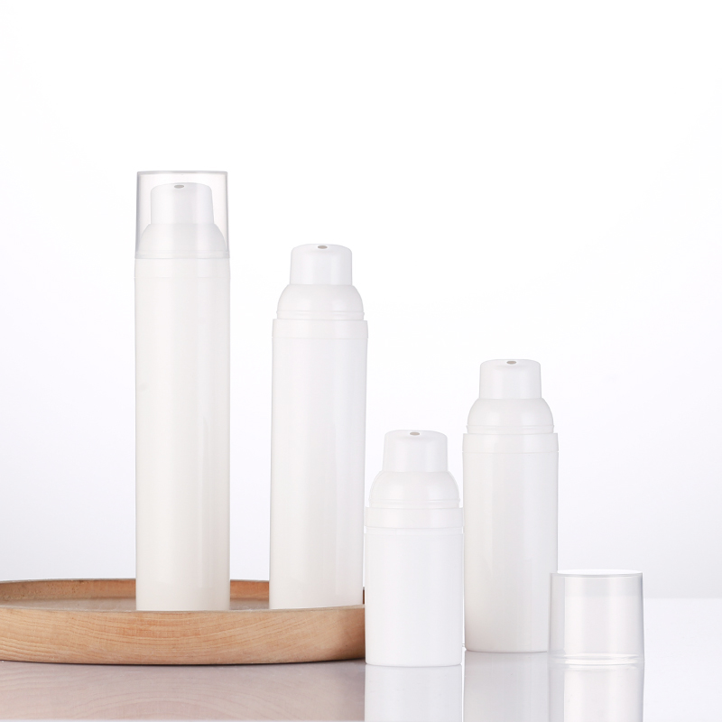 cpr cosmetic packing airless bottle white pump