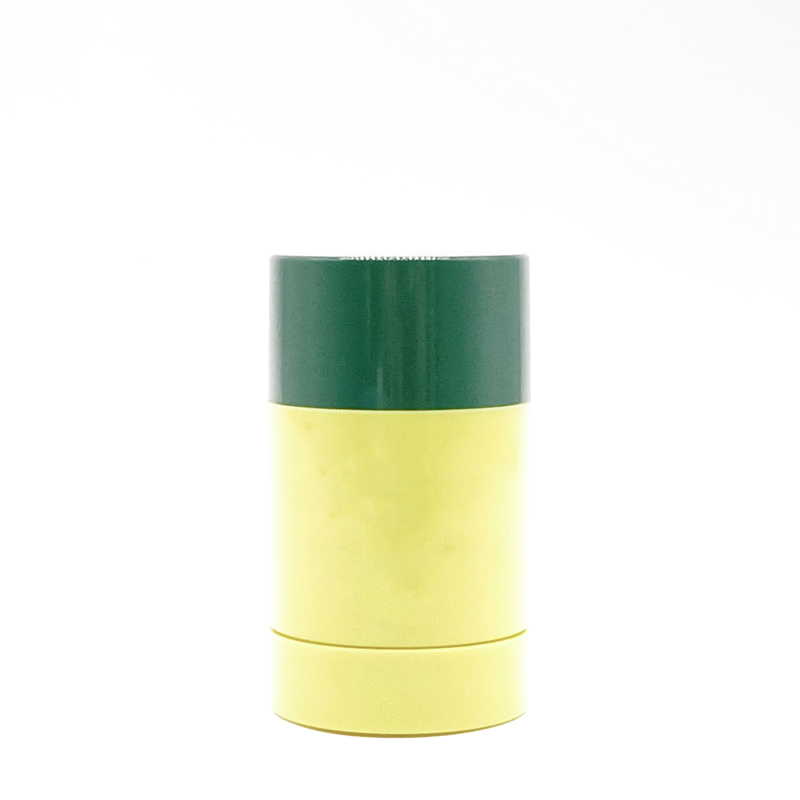 empty glass roll on deodorant bottle