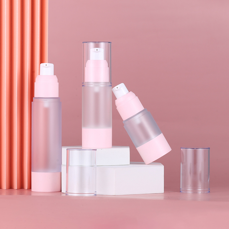 pink 50ml airless bottle