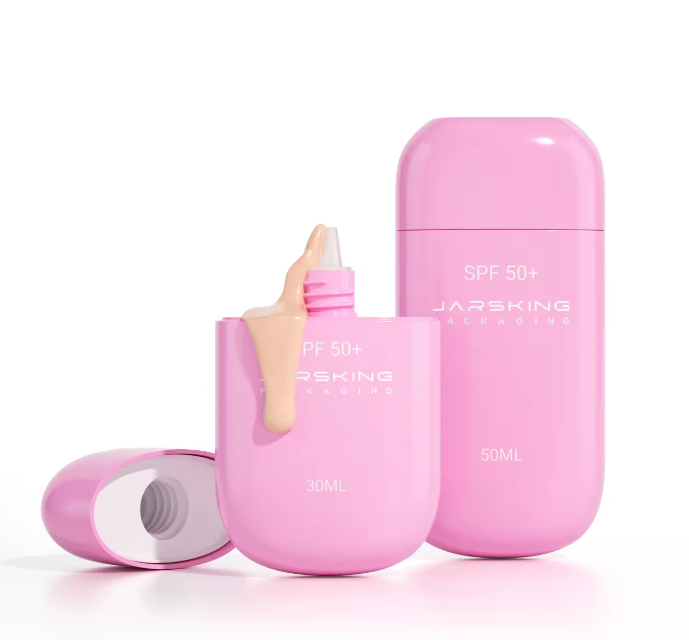 pink sunscreen bottle